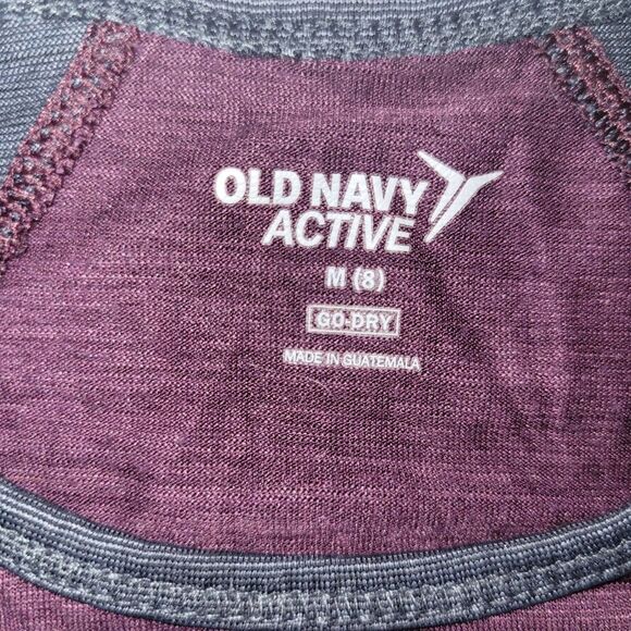 Old Navy active girls medium 8 Go-Dry Color-Blocked Tank - Picture 2 of 2